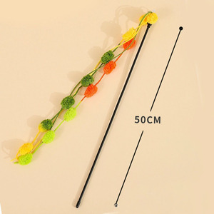 Interactive Movement Cat Chew Toy Long Pole with Tassel and <b>Bell</b> Wear-Resistant Bite-Resistant for Pets - Product Image 4