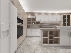 Comptoir en pierre moderne à bon <span class=keywords><strong>prix</strong></span> Ace Armoire de <span class=keywords><strong>cuisine</strong></span> à finition laquée abordable et populaire - Product Image 3