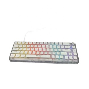 คีย์บอร์ด <span class=keywords><strong>CIY</strong></span> NOVICE 84 ปุ่ม ฝาครอบใส สามโหมด แบบถอดเปลี่ยนสวิตช์ได้ คีย์บอร์ดแบบมีสายสำหรับแล็ปท็อป ภาษาอังกฤษ ชุด DIY - Product Image 5