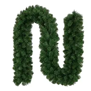 Christmas Garland Decoration Non-Lit Artificial Garland for Outdoor or Indoor Use Premium Quality Soft Green Holiday Decor