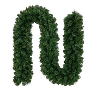 Ghirlanda Natalizia Artificiale Non Illuminata per Uso Interno o Esterno, Decorazione per le Feste di Alta Qualità Verde Morbido - Product Image 1