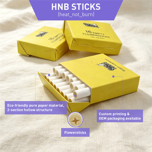 Yellow Paper Flower <b>Box</b> Tobacco Storage HNB Stick 16 Count Custom Smoking Products Tobacco sticks - Product Image 6