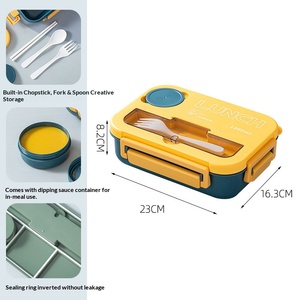 Boîte à lunch en acier inoxydable pour micro-ondes, spécialement conçue pour diviser les repas et éviter que les boîtes à lunch des étudiants ne soient déformées. - Product Image 5