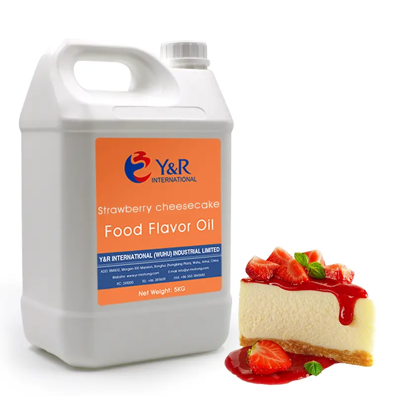 Eetbare Essentie Vloeibaar Concentraat Aardbei Cheesecake Smaak Voor Drank Snack Snoep Drankjes