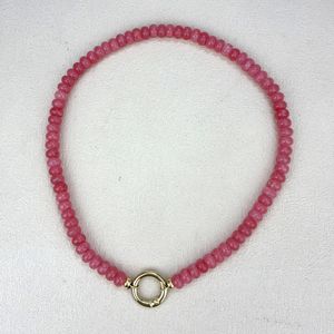 Collar de Piedras Naturales Estilo Boho para Mujer, Cuentas de Ábaco, Cristal Arcoíris, Cuarzo Rosa, Amazonita, Regalo para Amigas - Product Image 5