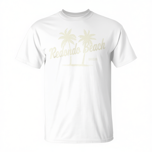 Camiseta gráfica con estampado de palmeras vintage de Redondo Beach California - Product Image 2