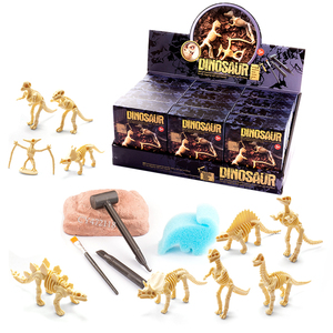 Juguetes educativos DIY, montaje de juguetes, juego de dinosaurio 3D, Esqueleto, caja ciega arqueológica, Kit de excavación de fósiles de dinosaurios para niños - Product Image 1