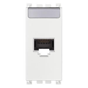 Prise murale Ethernet RJ45 Cat5e UTP Netsafe blanche 8p8c - Product Image 1