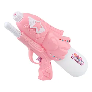 Mainan Musim Panas 2024 pistol air Sprinkler kembar tekanan tinggi untuk anak-anak mainan luar ruangan pantai daya Blaster pistol air mainan tembak percikan