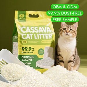 Arena para gatos de tapioca elimina olores orgánicos derivados de plantas, sostenibles y seguros para todas las etapas de la vida sin ingredientes dañinos - Product Image 1