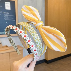 Diademas de flores de encaje coloridas y bonitas a la moda, banda para el cabello para niños, accesorios para el cabello de flores frescas rurales para niñas pequeñas súper lindas - Product Image 2