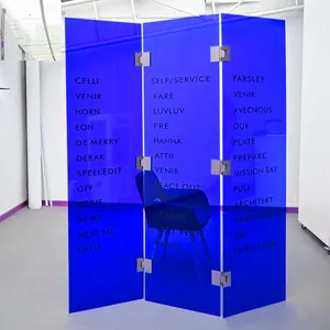 O & M תצוגת עיצוב אקריליק חדר חוצצים מחיצות מסך מחיצת חדר