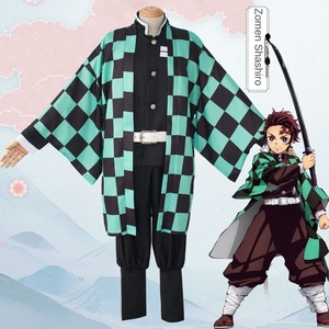 Conjunto de Disfraz de Halloween Zhilang Ghost Extinguishing Blade, <span class=keywords><strong>Anime</strong></span>, para Puerta de Cocina, Carbón Vegetal, Cosplay, Top, Pantalones, Falda, Poliéster, Unisex, para Tu Esposa - Product Image 2
