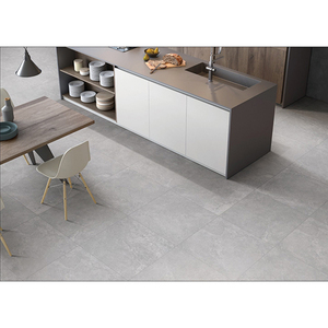 Baldosa de Porcelana Pulida de Color Beige de 9.5 mm de Espesor y 600 mm de Largo, Tipo Travertino, de China - Product Image 1
