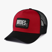 Casquette de baseball 5 panneaux en sergé de coton personnalisée de haute qualité, avec patch et filet respirant, style Trucker