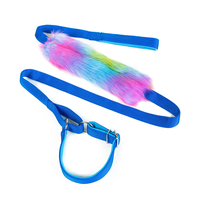Jouets pour chiens en coton pelucheux colorés personnalisés, accessoires pour animaux de compagnie, laisse en polaire tressée, jouet en peluche doux 3-en-1 pour l'agilité
