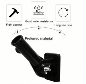 ฐานเสาธงไฟเบอร์กลาสแบบหนาพิเศษ สำหรับโฆษณาภายนอกอาคาร คุณภาพเยี่ยม ทนทาน ใช้แขวนผนังได้ เหมาะสำหรับธงสามเหลี่ยม - Product Image 6