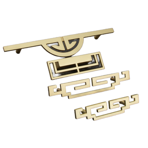 Herrajes para Muebles: Tirador Decorativo Hueco de Aleación de Zinc para Puertas de Armario y Cajones, Dorado, OEM, Personalizado, Moderno y de Moda - Product Image 1