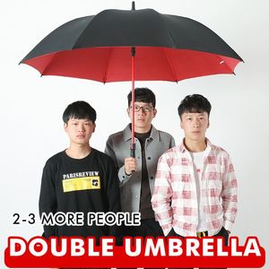 Super <b>Large</b> Full Glass Fiber Cloth Semi-Automatic <b>Umbrella</b> Storm-Resistant Business/Personal Use Dual Purpose Portable Logo - Product Image 3