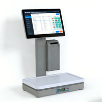 Sistema POS con Báscula, Pantalla Táctil de 15.6 Pulgadas, Báscula con Caja Registradora, Báscula POS para Supermercados y Comercios Minoristas