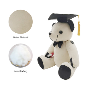 Lavabile fai-da-te pittura autografo graduazione <span class=keywords><strong>orsacchiotto</strong></span> giocattoli all'ingrosso congratulazioni grade <span class=keywords><strong>orsacchiotto</strong></span> con cappello nero e Diploma - Product Image 5