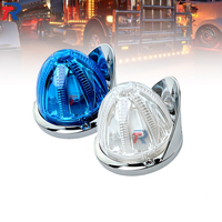 Feu de position latéral LED universel 12V/24V pour camion, base chromée, éclairage de dégagement, visière, multicolore, étanche, anti-poussière, pour rénovation/amélioration (remplace l'OE)