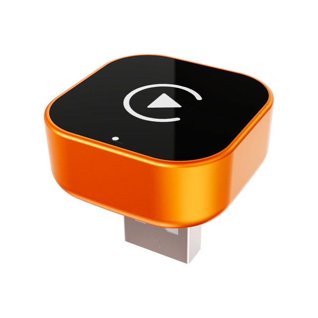 Wholesale TrolinkTek 2 in 1 USB Car Play Adapter Universal Car Wired Wireless Carplay Orange Mini Carplay Android Auto Dongle
