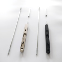 Loquet dissimulé en alliage de zinc ignifuge, loquet de sécurité robuste pour porte commerciale, quincaillerie pour porte double