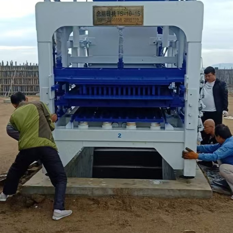 Concrete Hollow Block Brick Making Machine Paving Block Paving Vibration Method Construction