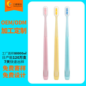 แปรงสีฟันขนนุ่มแบบปรับแต่งได้สำหรับเด็กใช้ในบ้าน ไนลอนดีไซน์โค้ง 3 มิติ ดูแลทำความสะอาดอย่างอ่อนโยน - Product Image 5