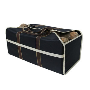 Large Capacity Outdoor Double Layer 600D <b>Logging</b> <b>Bag</b> Oxford Cloth Wear Resistant Firewood Storage <b>Bag</b> Rectangle Shape - Product Image 4