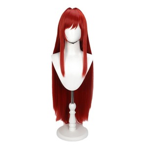 Perruque de cosplay <span class=keywords><strong>Rappi</strong></span> Red Hood en gros, 100 cm de long, rouge, la déesse de la victoire, Nikke Anime, perruque synthétique pour fête d'Halloween - Product Image 2