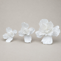 Grand ensemble de fleurs en papier crépon pour toile de fond de scène de mariage, décoration d'événements, accessoires de photographie et vitrine