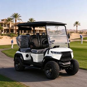 Carrito de Golf Eléctrico de Litio de 4 Plazas con Color Personalizable, Carrito de Golf Todoterreno con Suspensión Independiente, Llantas de 12-14 Pulgadas y Bi - Product Image 1