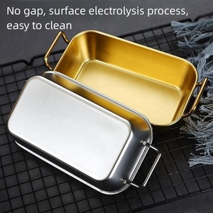 Korea Style Tableware Designer Dinnerware Gold Silver Stainless Steel <strong>Dessert</strong> Snack <strong>Tray</strong> - Product Image 3