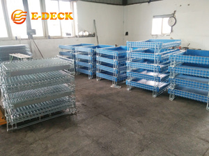 Gấp kẽm Euro tiêu chuẩn bền tiết kiệm không gian dây lưới kim loại <span class=keywords><strong>container</strong></span> - Product Image 3