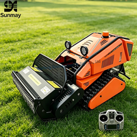 Tondeuse à gazon robotisée intelligente 2026 sans fil, diesel, télécommandée, 80cm 100cm, qualité industrielle CE EPA EURO5, chenillée pour herbe