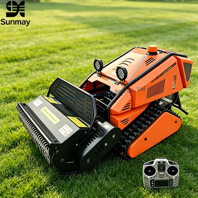 2026 Smart Robot Lawn Mower Cordless Diesel Wireless Remote Control 80cm 100cm Industrial Grade CE EPA EURO5 Crawler Grass