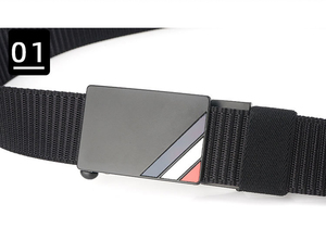 新款设计男士自动扣棘轮尼龙带可调节尼龙带牛仔裤裤 - Product Image 3