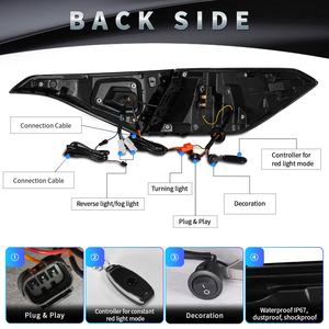 Pour <span class=keywords><strong>Honda</strong></span> pour <span class=keywords><strong>Civic</strong></span> berline 11e génération <span class=keywords><strong>2022</strong></span>-2023 feux arrière LED feu arrière dynamique rvb avec accessoires de clignotant - Product Image 5