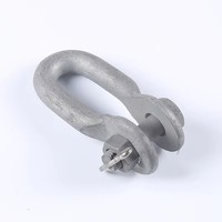 LanWang Manille en U / Manille à boulon en U / Manille d'ancrage / Manille de chaîne / Manille pour lignes électriques / Manille de type U pour raccords de lignes électriques