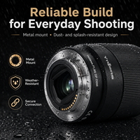 Objectif Yongnuo YN50mm F1.8S DF DSM en métal pour monture E, objectif à focale fixe autofocus pour portrait, plein format, Alpha A7IV ZV-E10
