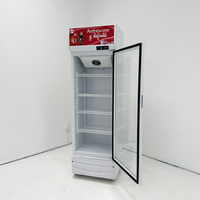 Réfrigérateur vertical de supermarché à porte vitrée pour boissons, vitrine réfrigérée Coca-Cola