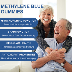 OEM methylene bổ sung 5mg cho chức năng nhận thức ty thể hỗ trợ năng lượng Gummies Xanh falovr - Product Image 3