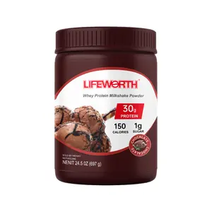 LIFEWORTH Keto Friendly Post workout Mass Gainer Weight Gain Chocolate Whey Protein Meal Replacement Milkshake Powder