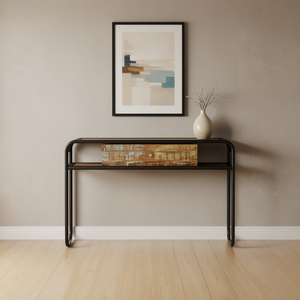 Solid Reclaimed Wood Console <b>Table</b> 46.5x11.8x29.5 Inches Rustic Design Living Room Furniture - Product Image 2