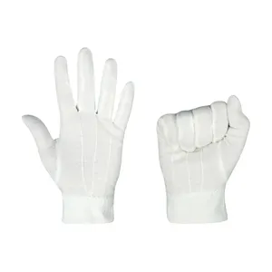 White Thicken Labor Insurance Operation Etikette Handschuhe aus reiner Baumwolle