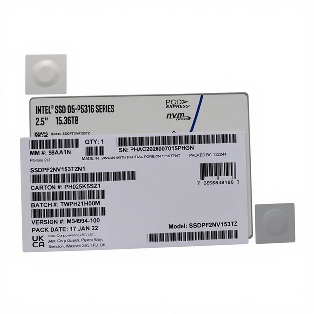 SSDPF2NV153TZN1   Intel D5-P5316 15.36 TB Enterprise NVMe SSD
