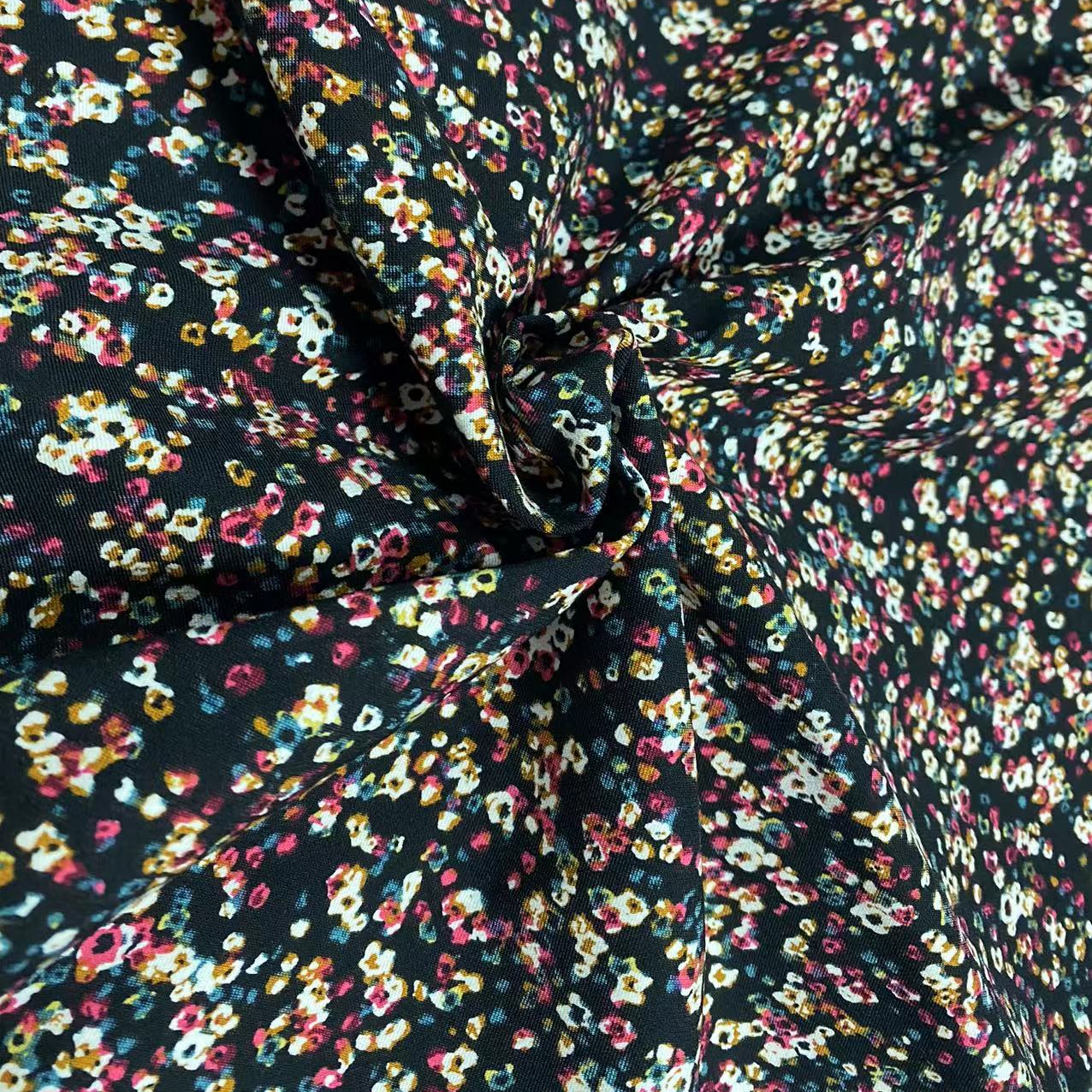 Rayon Nylon Spandex Soft Stretch Fabric Printed Bengaline Fabric for Clothes