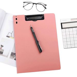 A4 Portable Lightweight Writing Plastic Waterproof Document <b>Storage</b> Office <b>File</b> Folder Nursing Foldable Arch Clipboard - Product Image 2